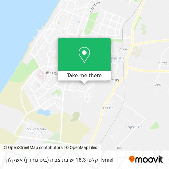 קלפי 18.3 ישיבת צביה (ביס גורדון) אשקלון map