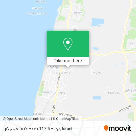 קלפי 117.5 ביס אילנות אשקלון map