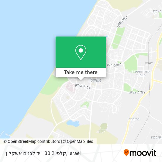 קלפי 130.2 יד לבנים אשקלון map