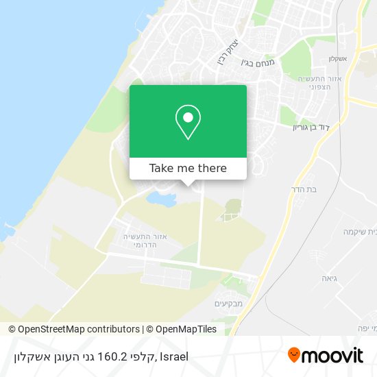קלפי 160.2 גני העוגן אשקלון map