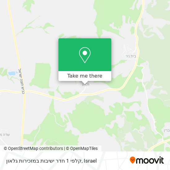 קלפי 1 חדר ישיבות במזכירות גלאון map