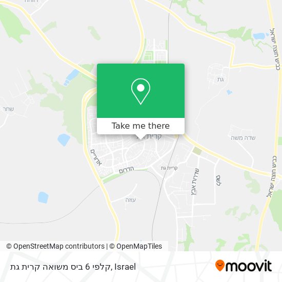 קלפי 6 ביס משואה קרית גת map