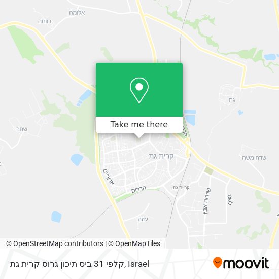 קלפי 31 ביס תיכון גרוס קרית גת map