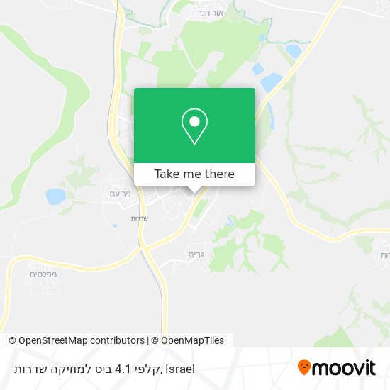 קלפי 4.1 ביס למוזיקה שדרות map