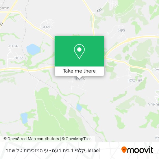 קלפי 1 בית העם - עי המזכירות טל שחר map