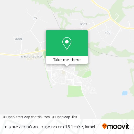 קלפי 15.1 ביס בית-יעקב - מעלות חיה אופקים map