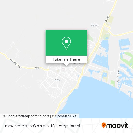 קלפי 13.1 ביס ממלכתי ד אופיר אילת map