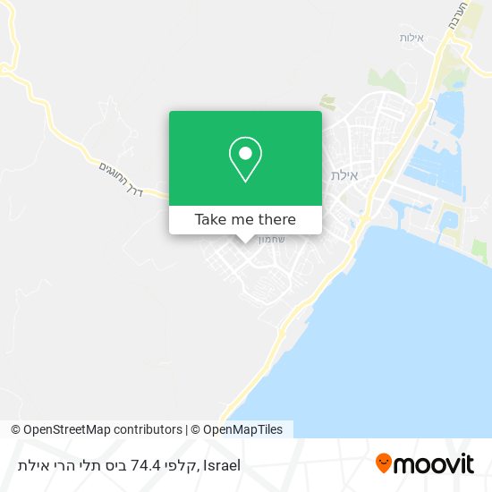 קלפי 74.4 ביס תלי הרי אילת map