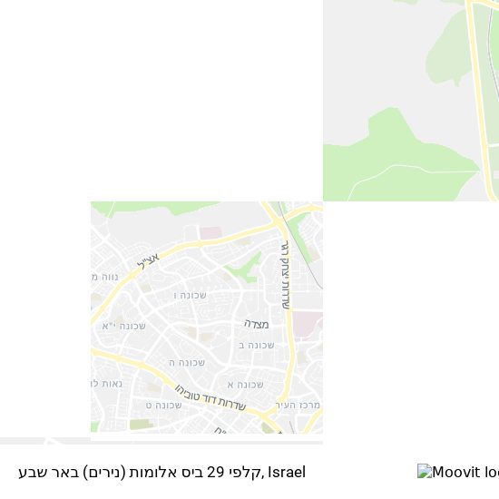 Карта קלפי 29 ביס אלומות (נירים) באר שבע