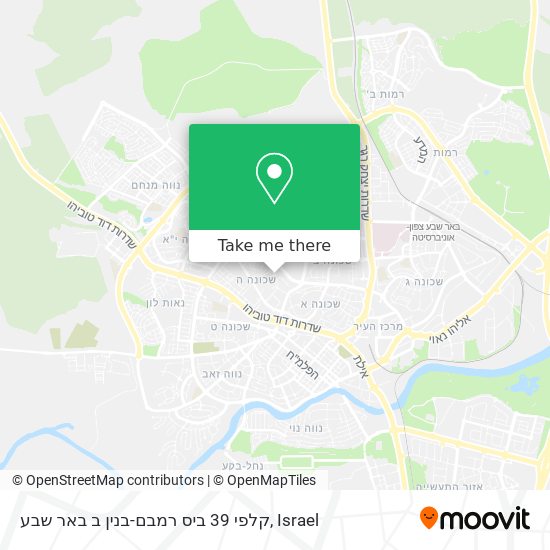 קלפי 39 ביס רמבם-בנין ב באר שבע map