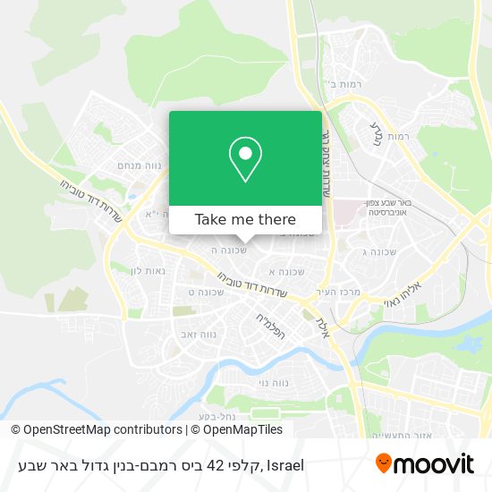 קלפי 42 ביס רמבם-בנין גדול באר שבע map