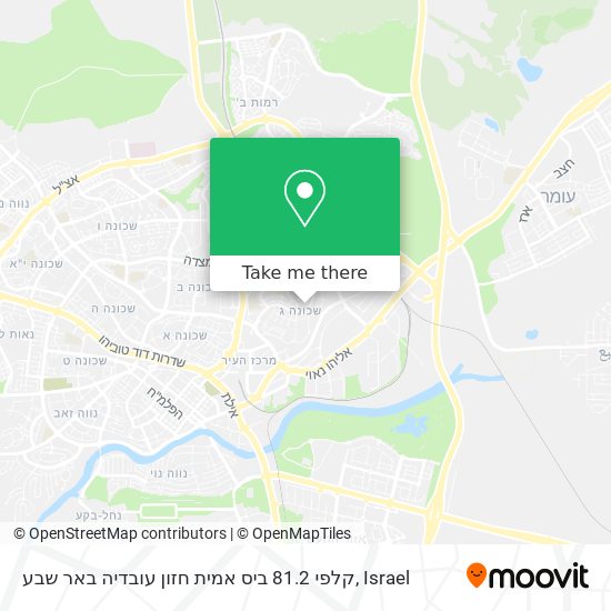 קלפי 81.2 ביס אמית חזון עובדיה באר שבע map