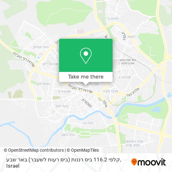 Карта קלפי 116.2 ביס רננות (ביס רעות לשעבר) באר שבע