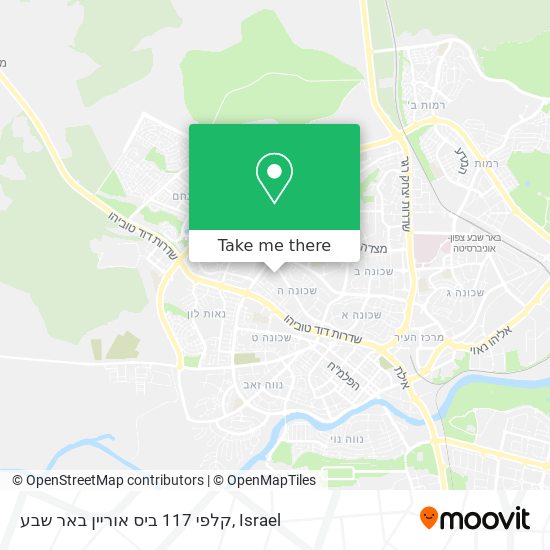 קלפי 117 ביס אוריין באר שבע map