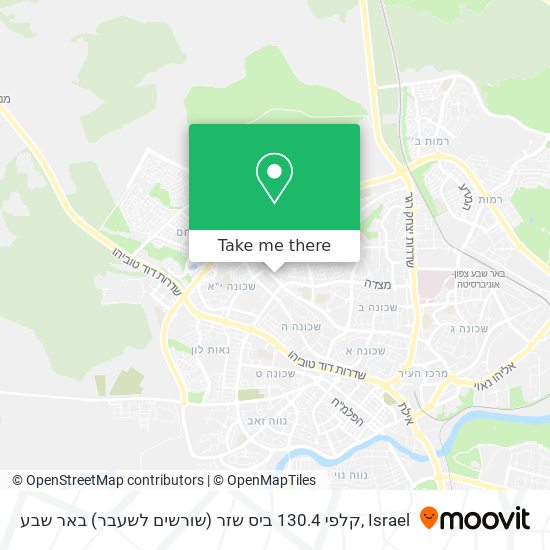 קלפי 130.4 ביס שזר (שורשים לשעבר) באר שבע map