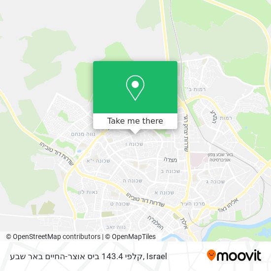 קלפי 143.4 ביס אוצר-החיים באר שבע map