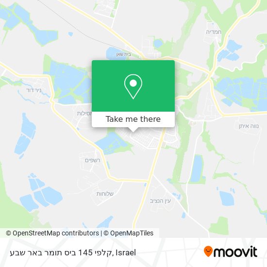 קלפי 145 ביס תומר באר שבע map