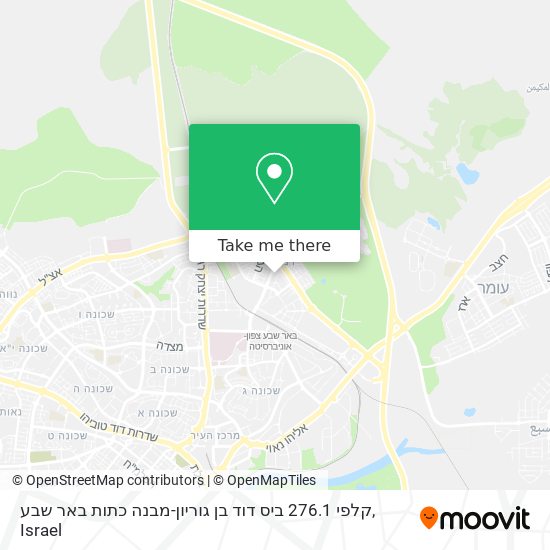 קלפי 276.1 ביס דוד בן גוריון-מבנה כתות באר שבע map