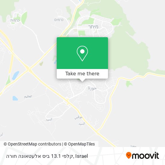 קלפי 13.1 ביס אלעטאונה חורה map