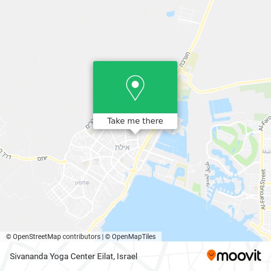 Карта Sivananda Yoga Center Eilat