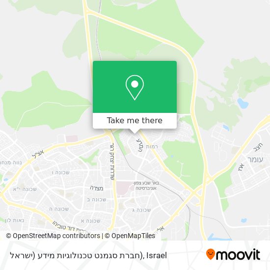 חברת סגמנט טכנולוגיות מידע (ישראל) map