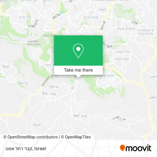 Карта קבר רחל אמנו