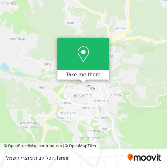 הכל לבית מוצרי חשמל map