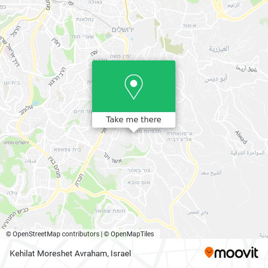 Карта Kehilat Moreshet Avraham