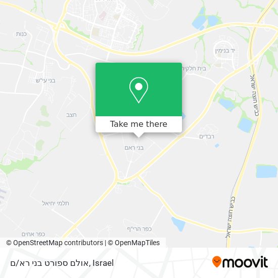 אולם ספורט בני רא/ם map