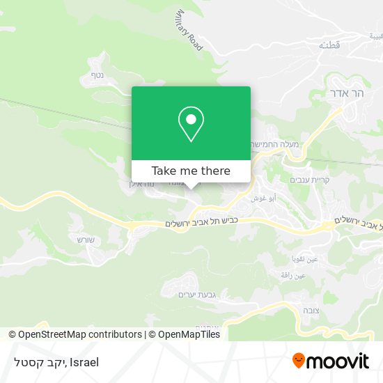 יקב קסטל map