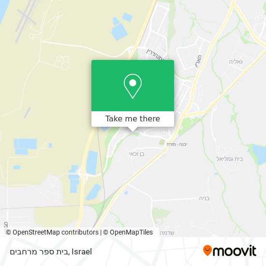 בית ספר מרחבים map