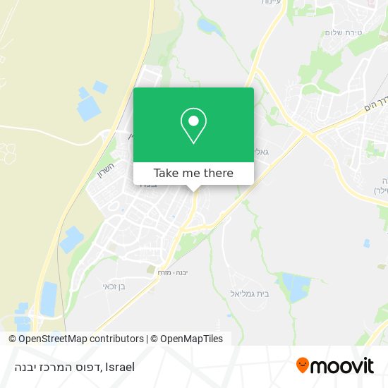 דפוס המרכז יבנה map