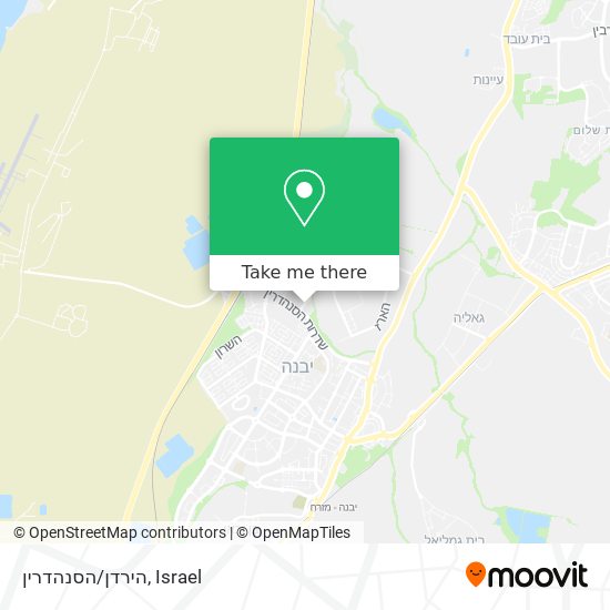 הירדן/הסנהדרין map