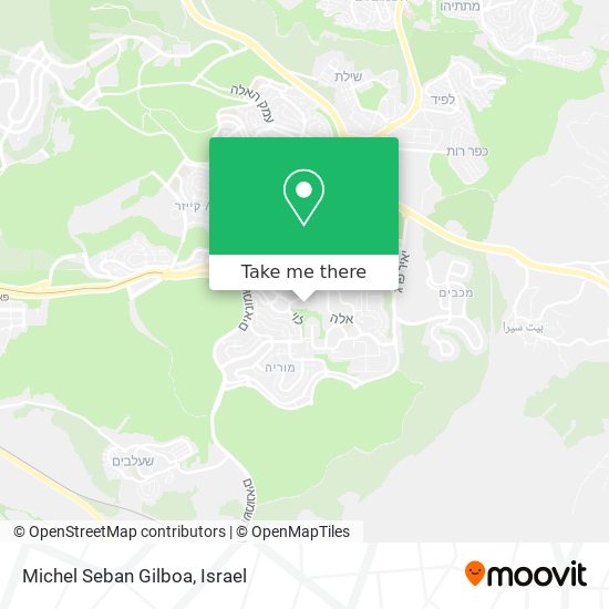 Michel Seban Gilboa map