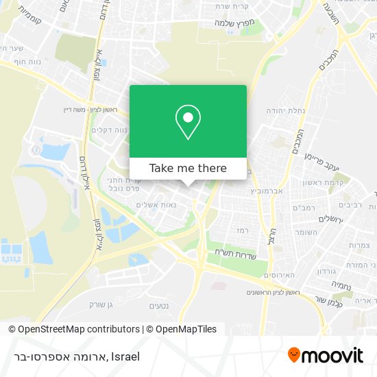 ארומה אספרסו-בר map