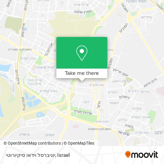 יוניברסל וידאו סיקיורוטי map