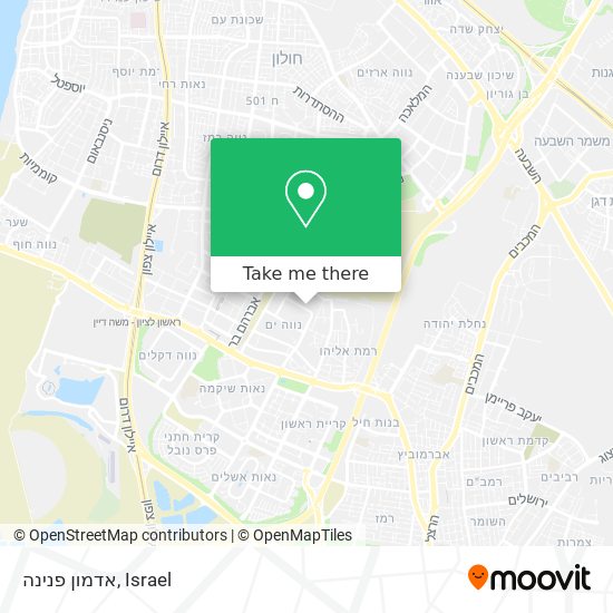 אדמון פנינה map