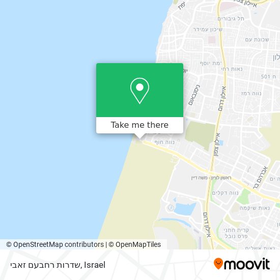 שדרות רחבעם זאבי map