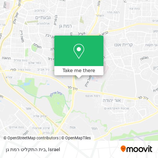Карта בית התקליט רמת גן
