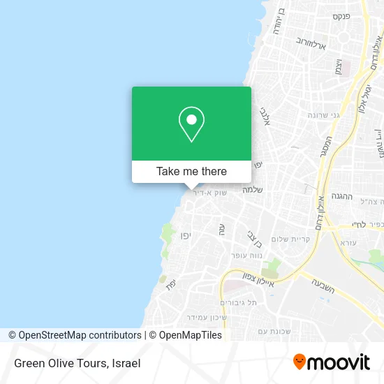 Карта Green Olive Tours