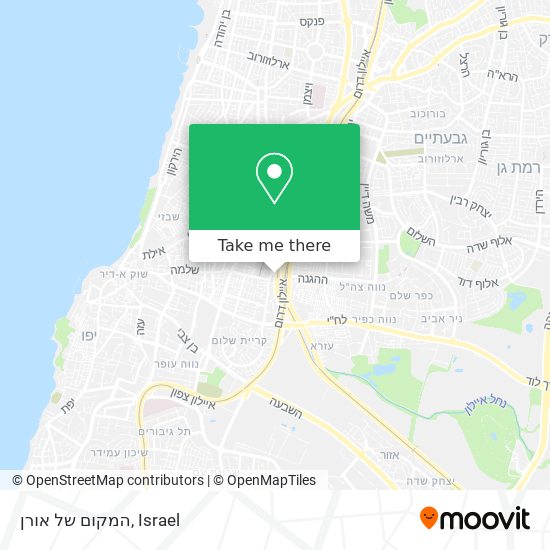 המקום של אורן map