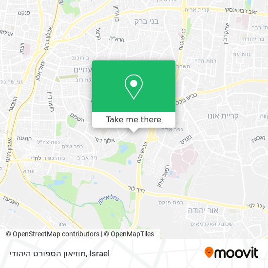 Карта מוזיאון הספורט היהודי