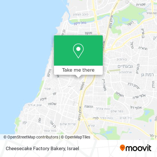 Cheesecake Factory Bakery map