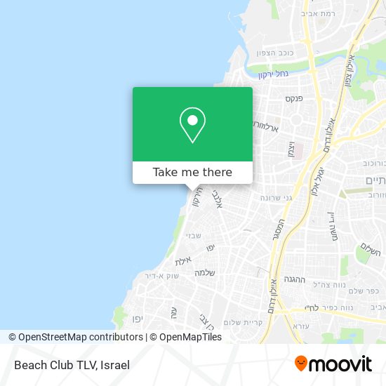 Beach Club TLV map