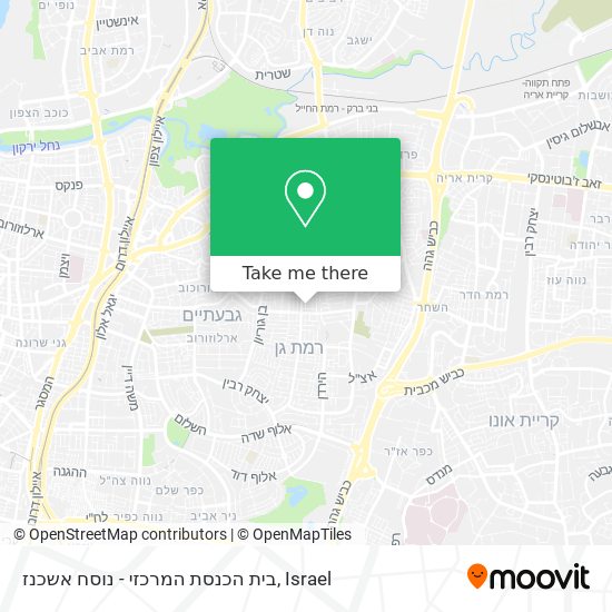 בית הכנסת המרכזי - נוסח אשכנז map