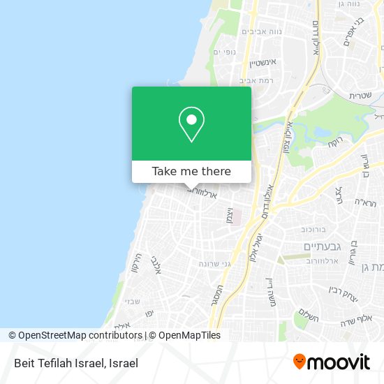 Beit Tefilah Israel map