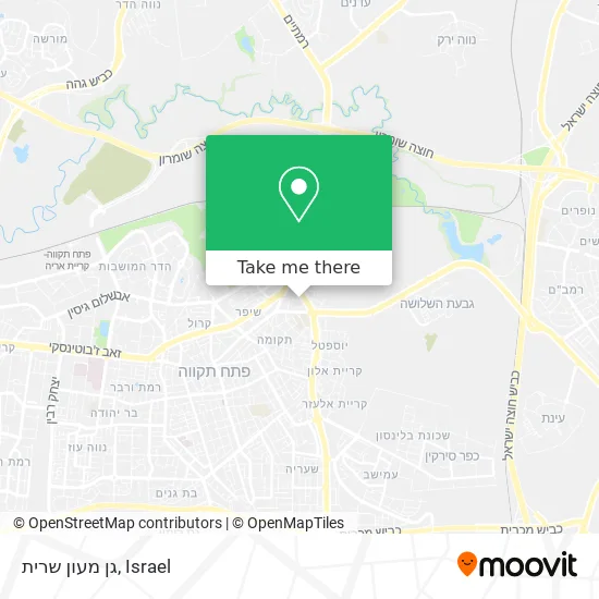 Карта גן מעון שרית
