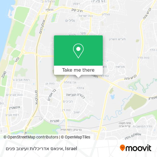 אינאס אדריכלות ועיצוב פנים map