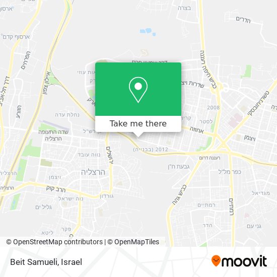 Beit Samueli map
