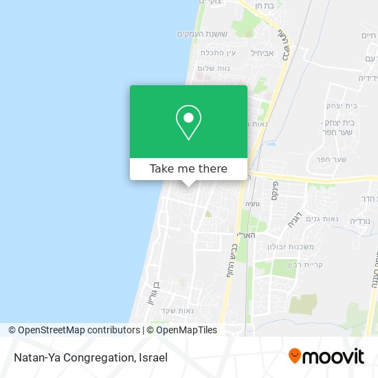 Natan-Ya Congregation map